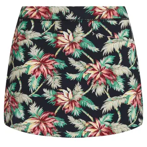 15" Tropical-Floral Performance Skort Island Bamboo Floral