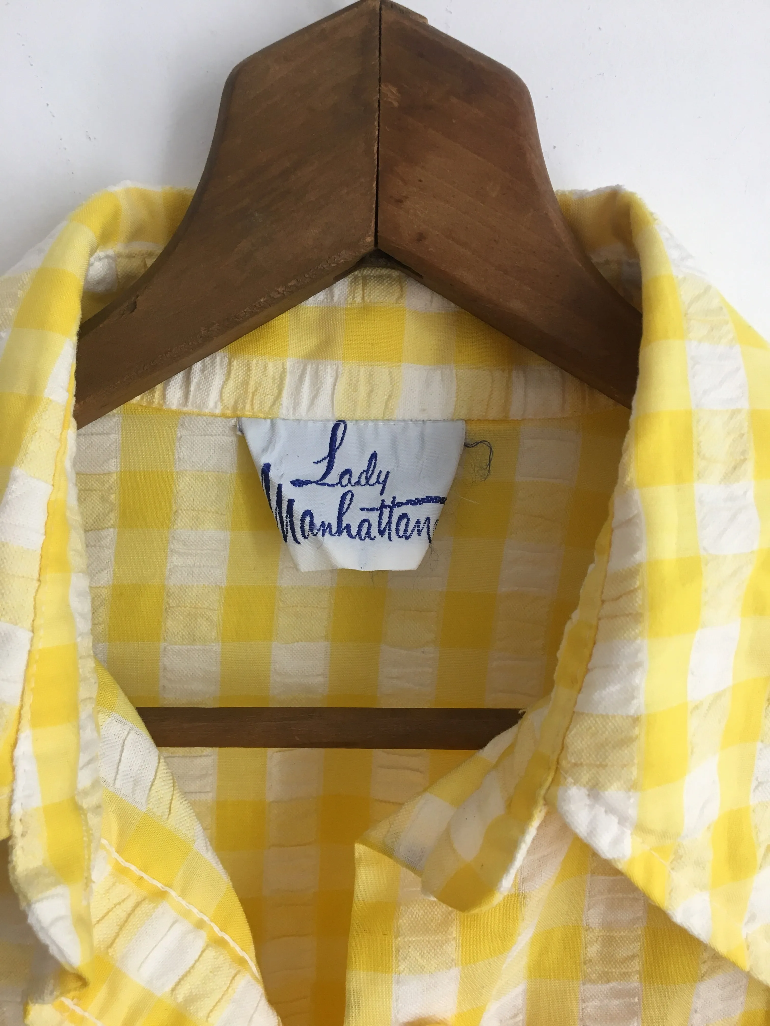 1970’s GINGHAM JACKET/TOP / MEDIUM