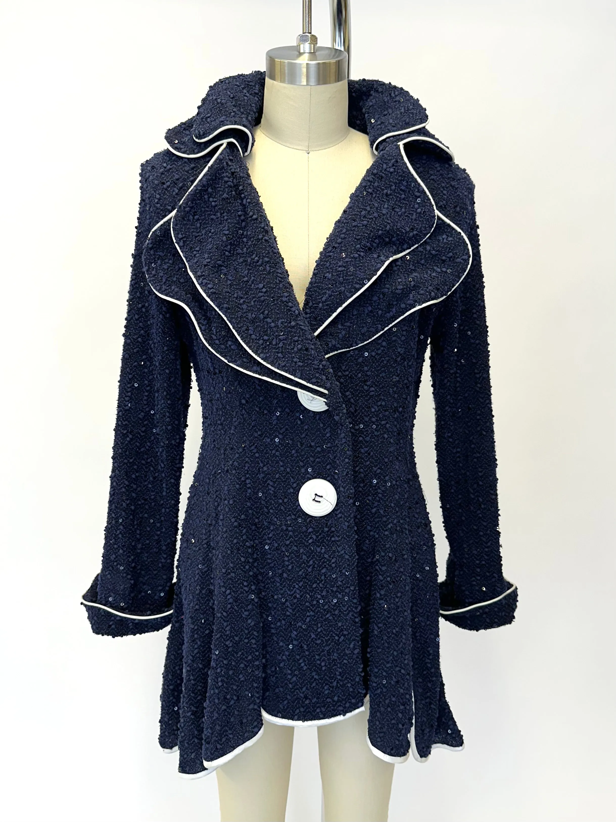 1990s Sequin Knit Carwash Blazer