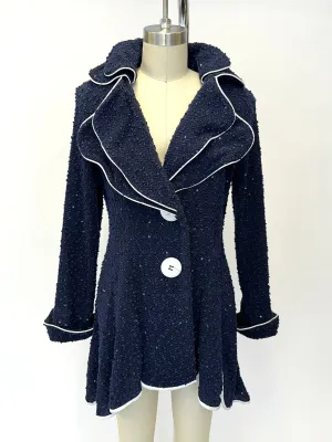 1990s Sequin Knit Carwash Blazer