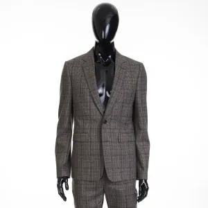 2 Button Notch Collar Carnaby Jacket In Prince Of Wales Flannel