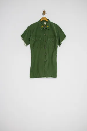 70's ARMY SHIRT SZ S