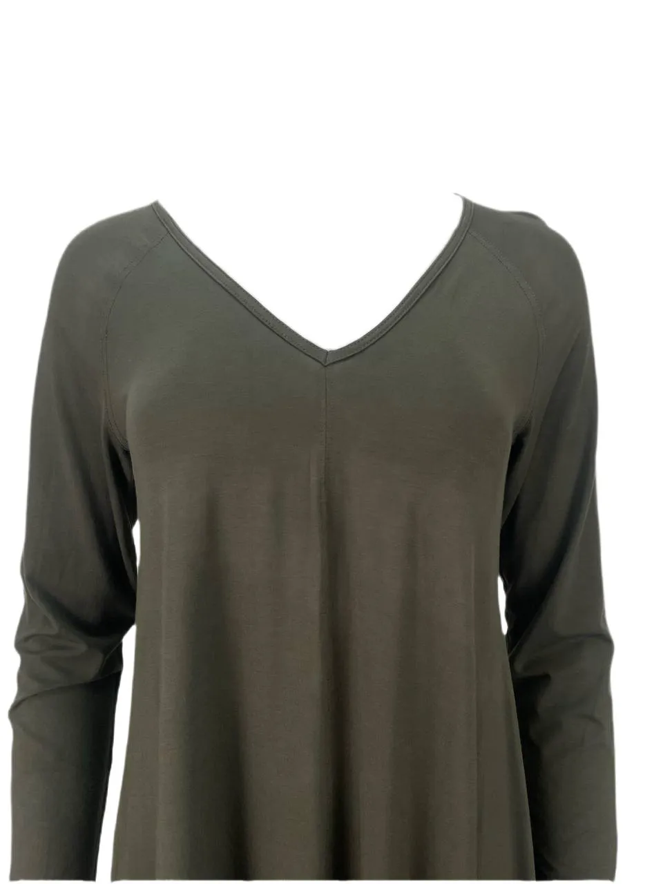 9/15 Women's Green Light Mili V-Neck Top #22T XL NWT