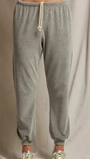 Bailey Velour Jogger | Perfect White Tee