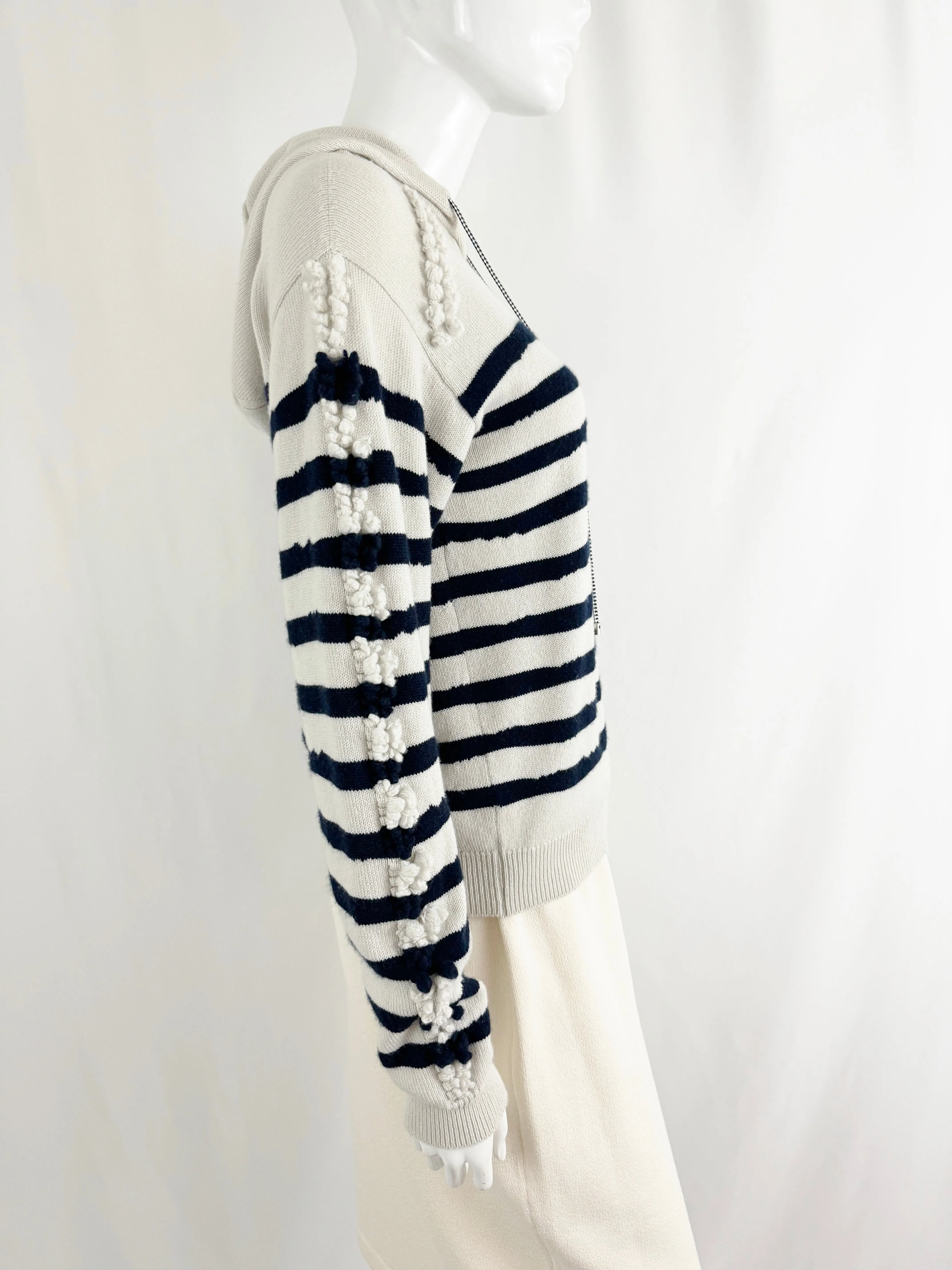 Barrie Striped Cashmere Sweater Size S