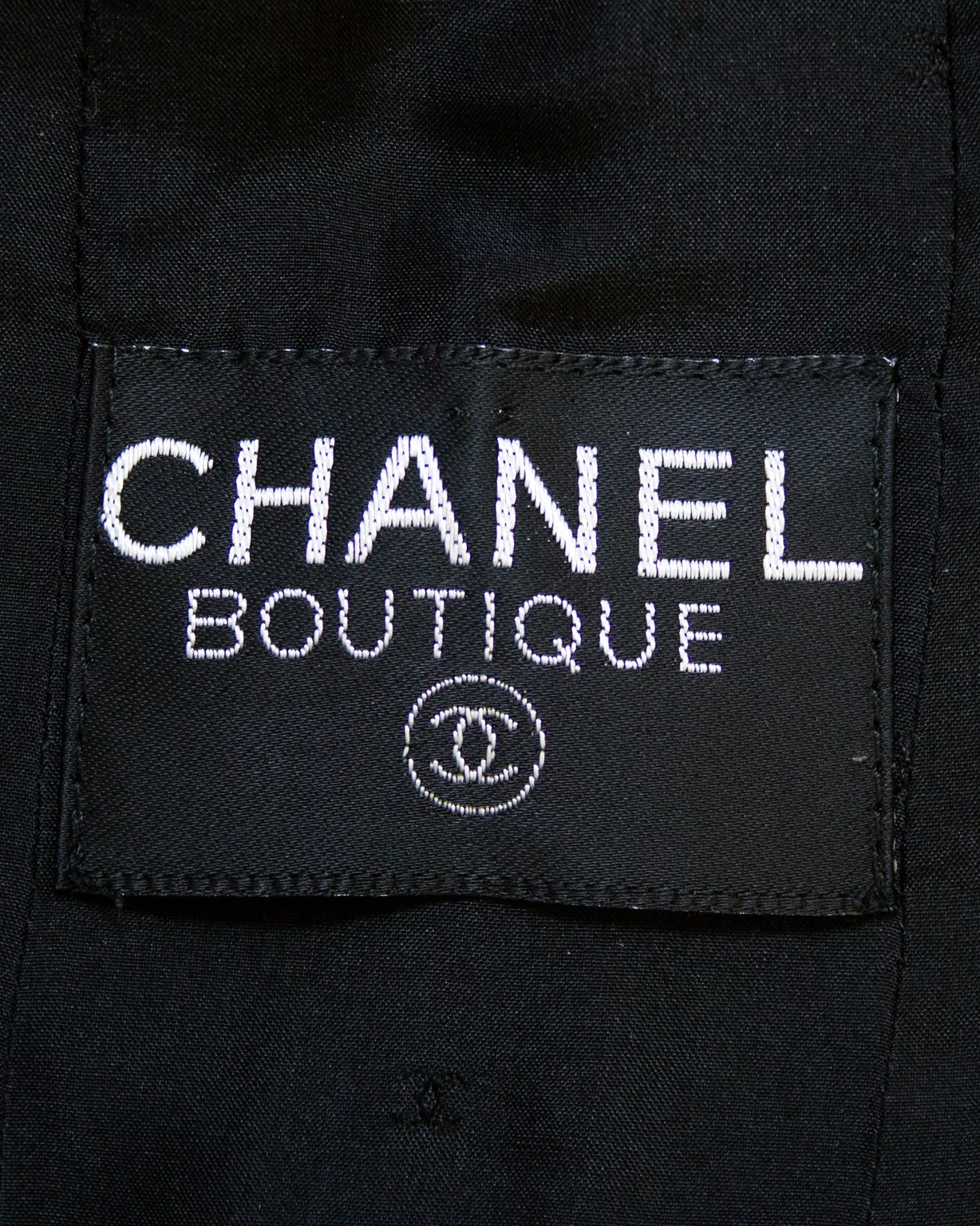 Black Collarless Jacket with Gold Buttons