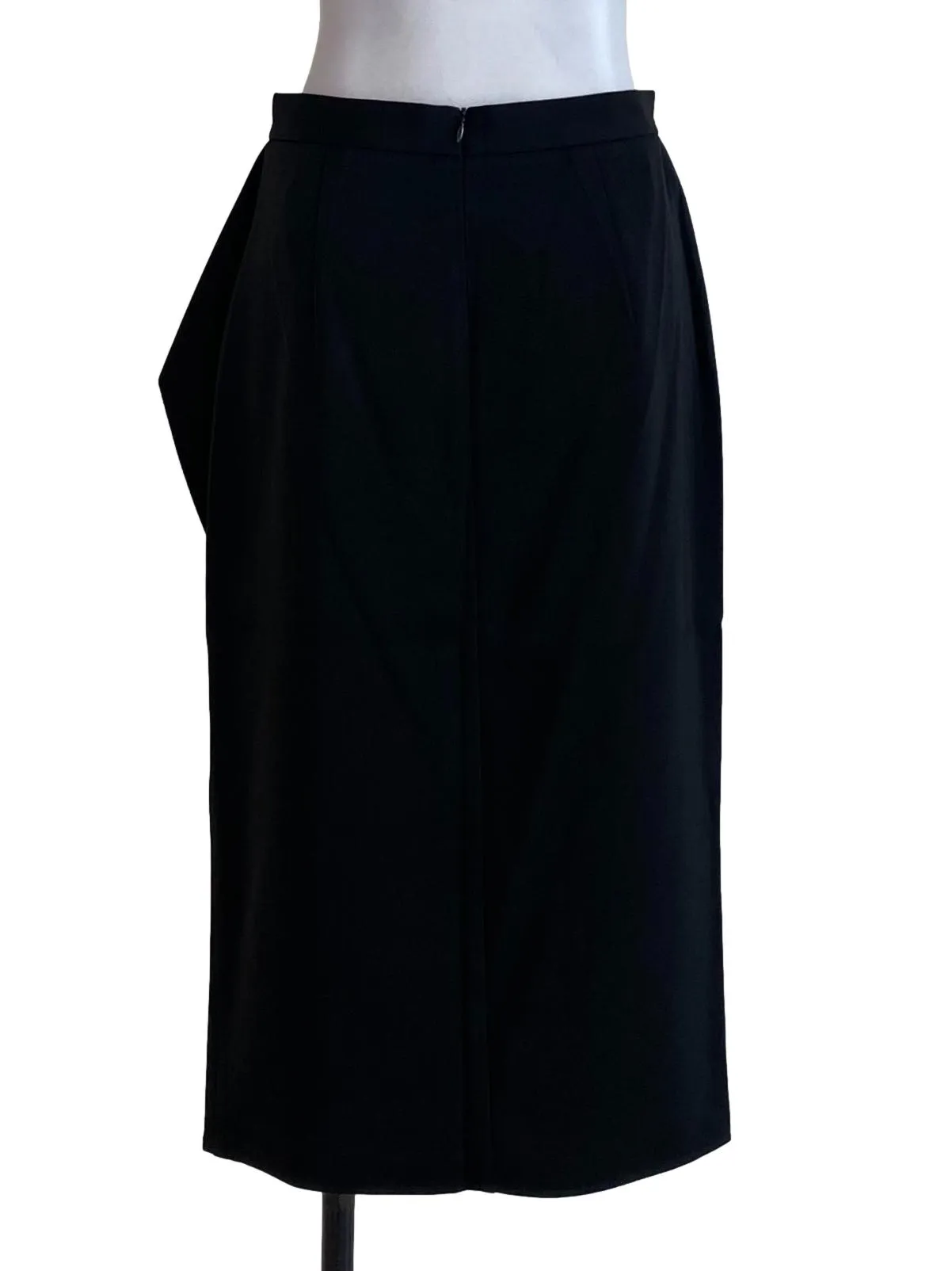 Black Plain Straight Skirt LB