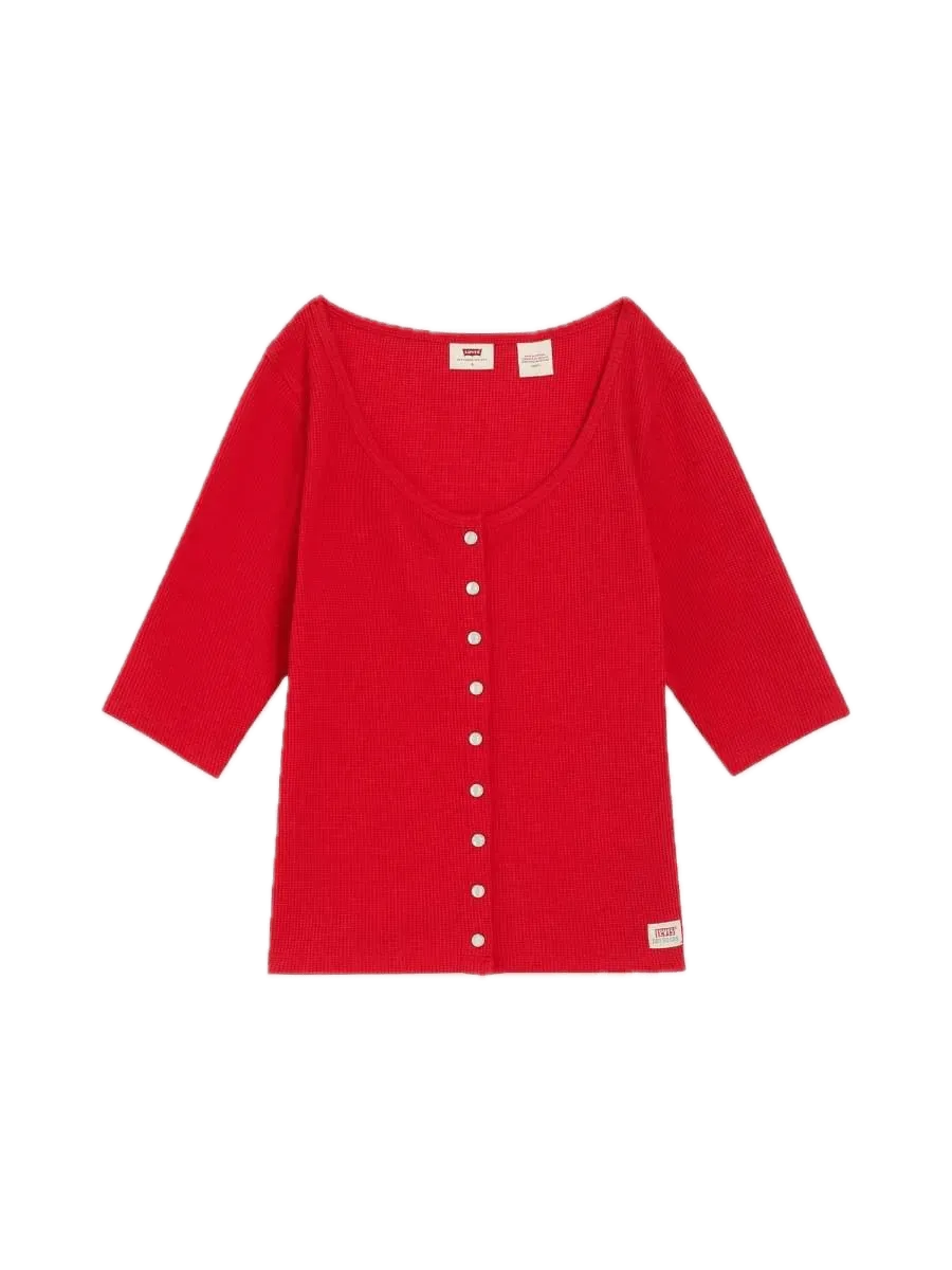 Blusa Levi's® Dry Goods Waffle Button-Up