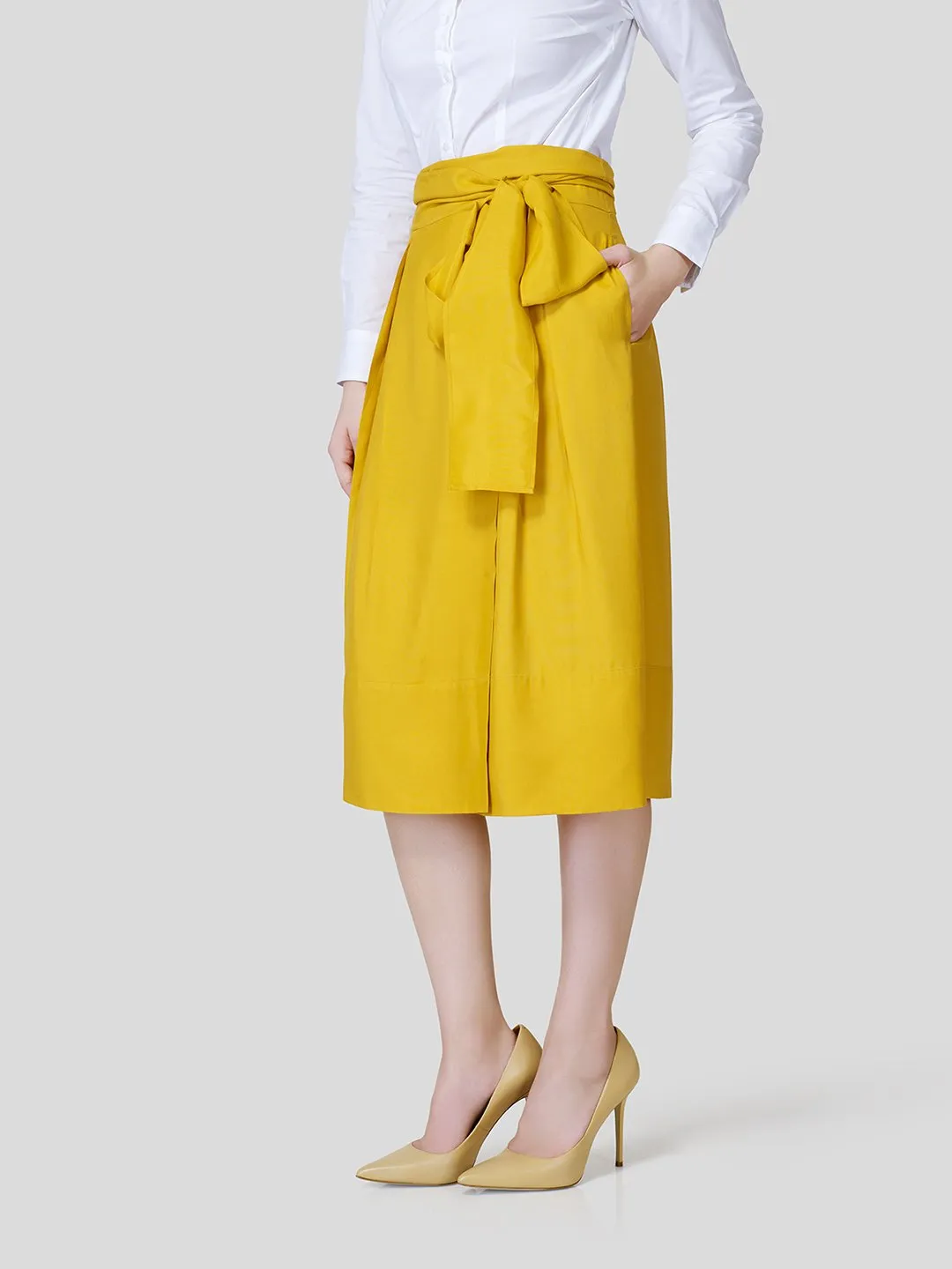 Box Pleated Warp-A-Round Skirt