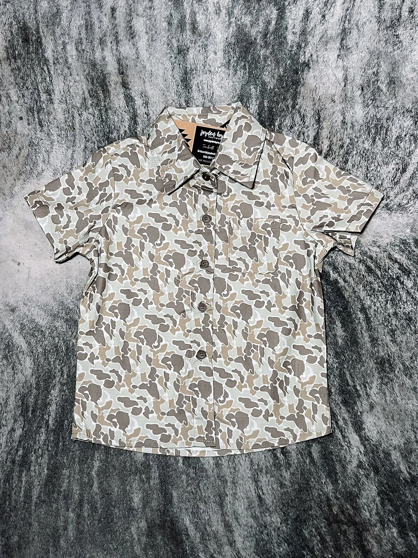 Boys Western Short Sleeve Button Ups