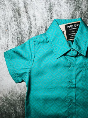 Boys Western Short Sleeve Button Ups