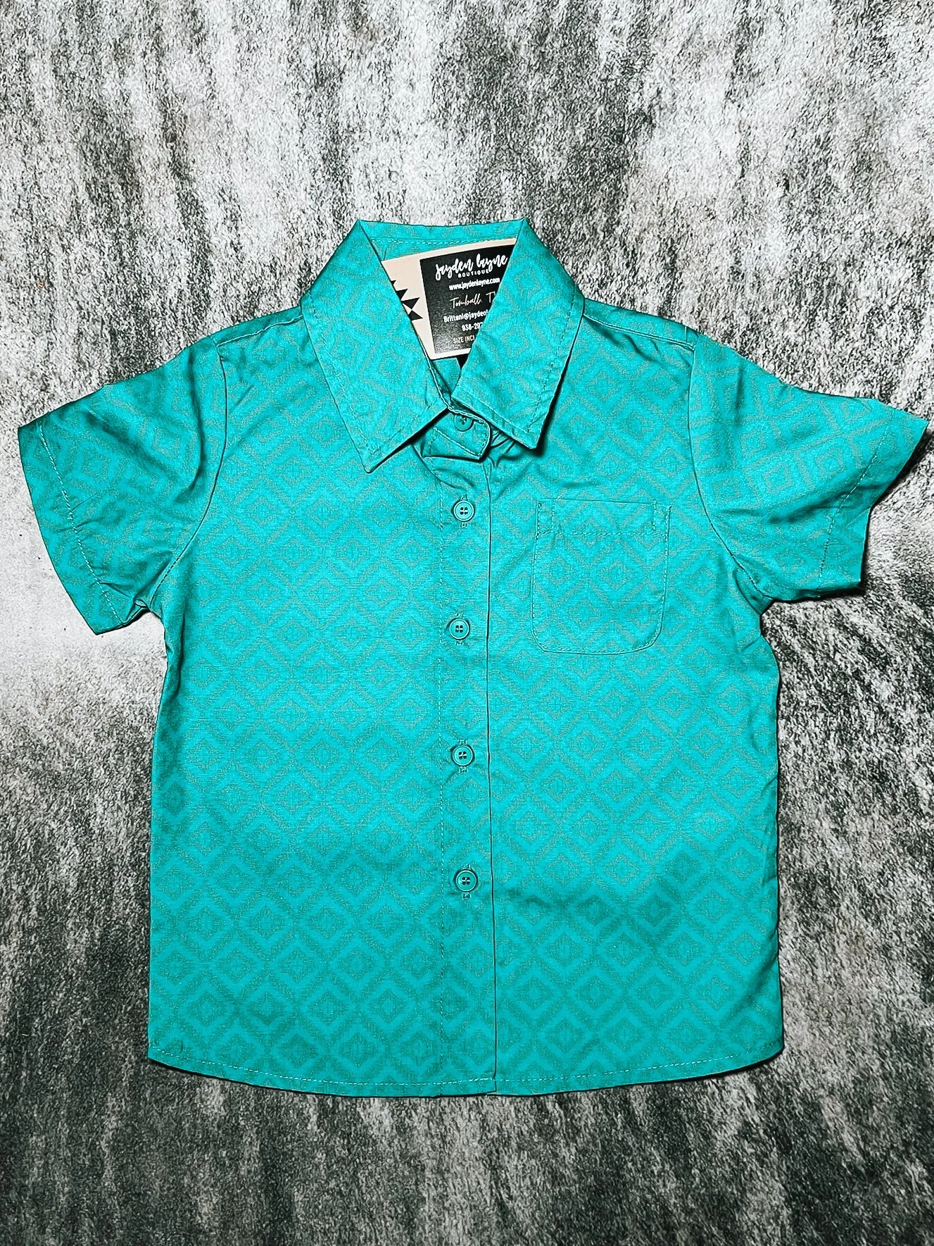 Boys Western Short Sleeve Button Ups