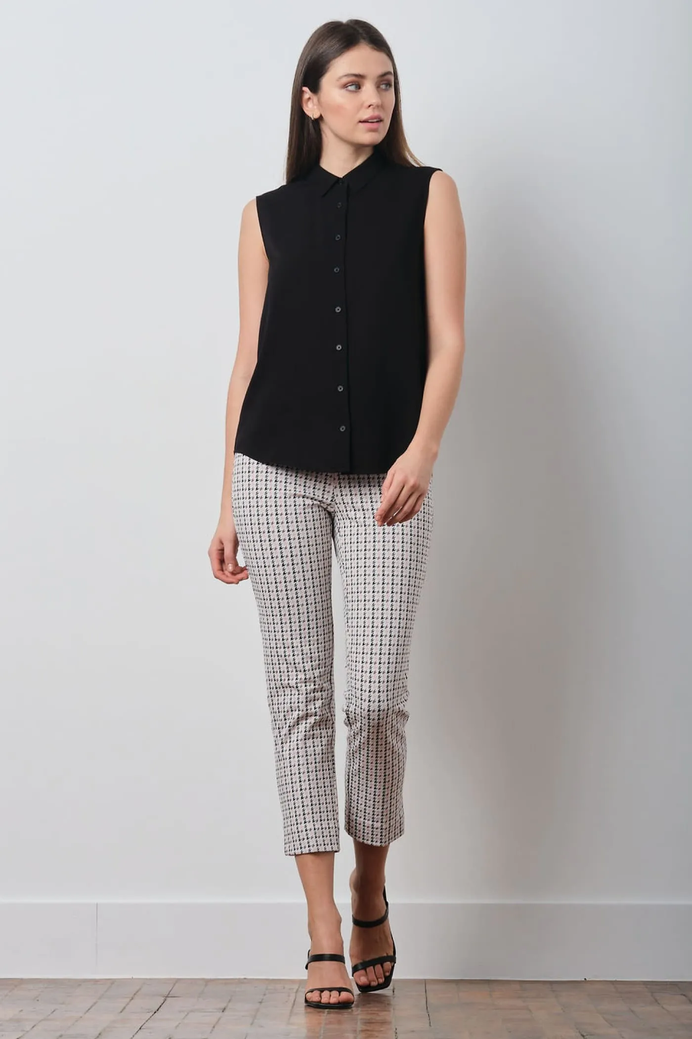 BRIGITTE Houndstooth Blush