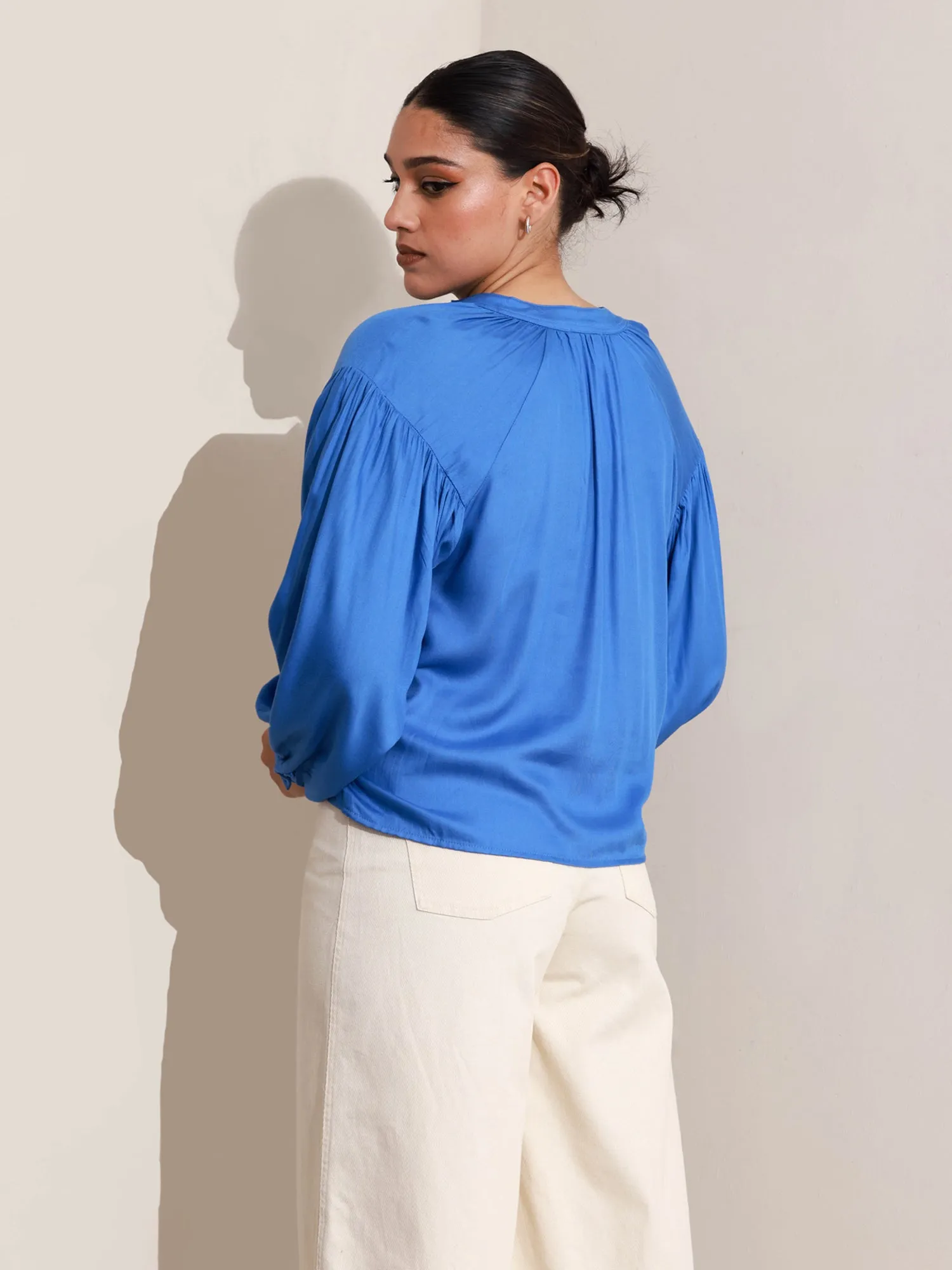 Button Down Tie-up Detail  Top