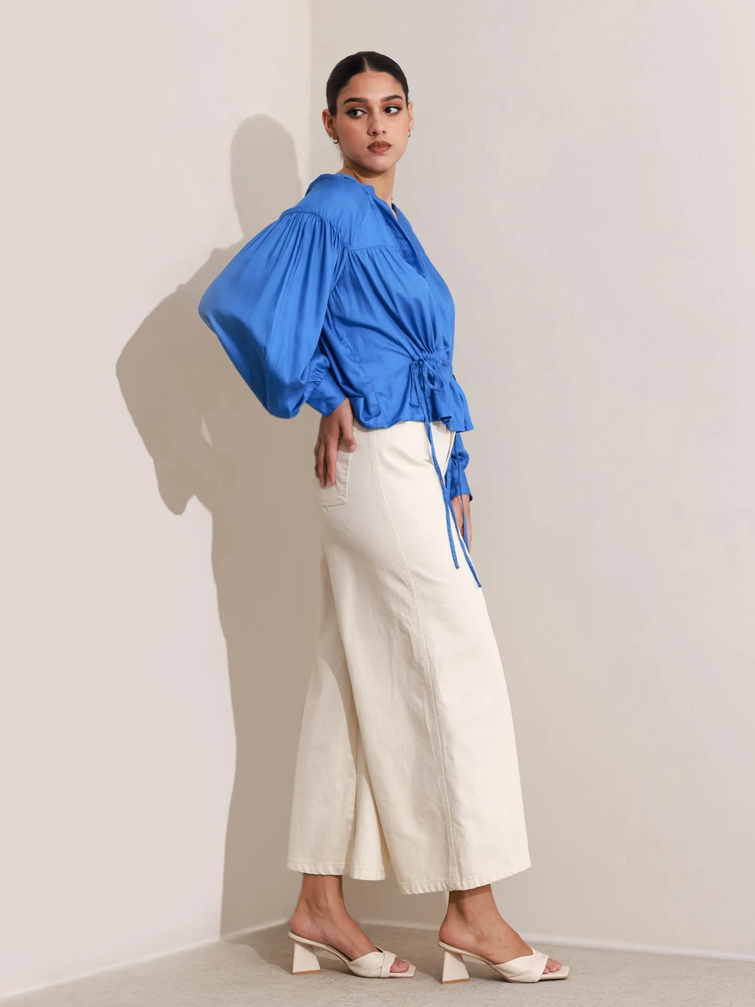 Button Down Tie-up Detail  Top
