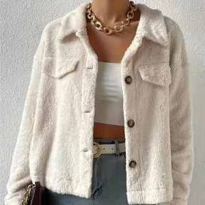 Button Up Jacket with Pocket