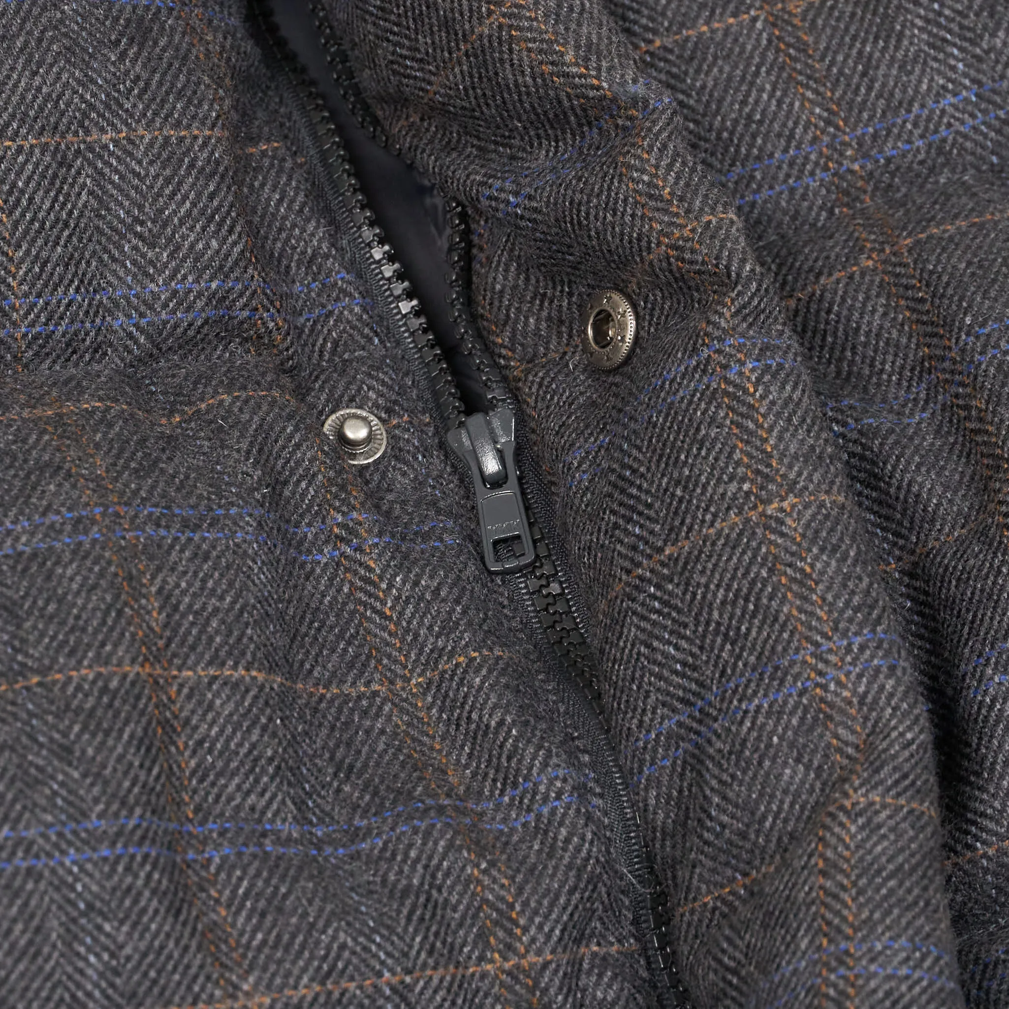 Chevignon Togs Unlimited Down Jacket Wool Herringbone Waistcoat