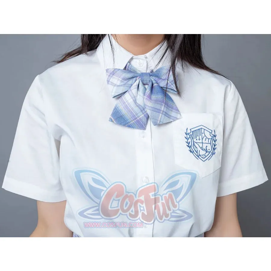 【Clearance】 Clear Sky JK School Uniform Blue Plaid Pleated Skirt mp006132