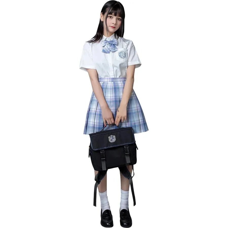 【Clearance】 Clear Sky JK School Uniform Blue Plaid Pleated Skirt mp006132