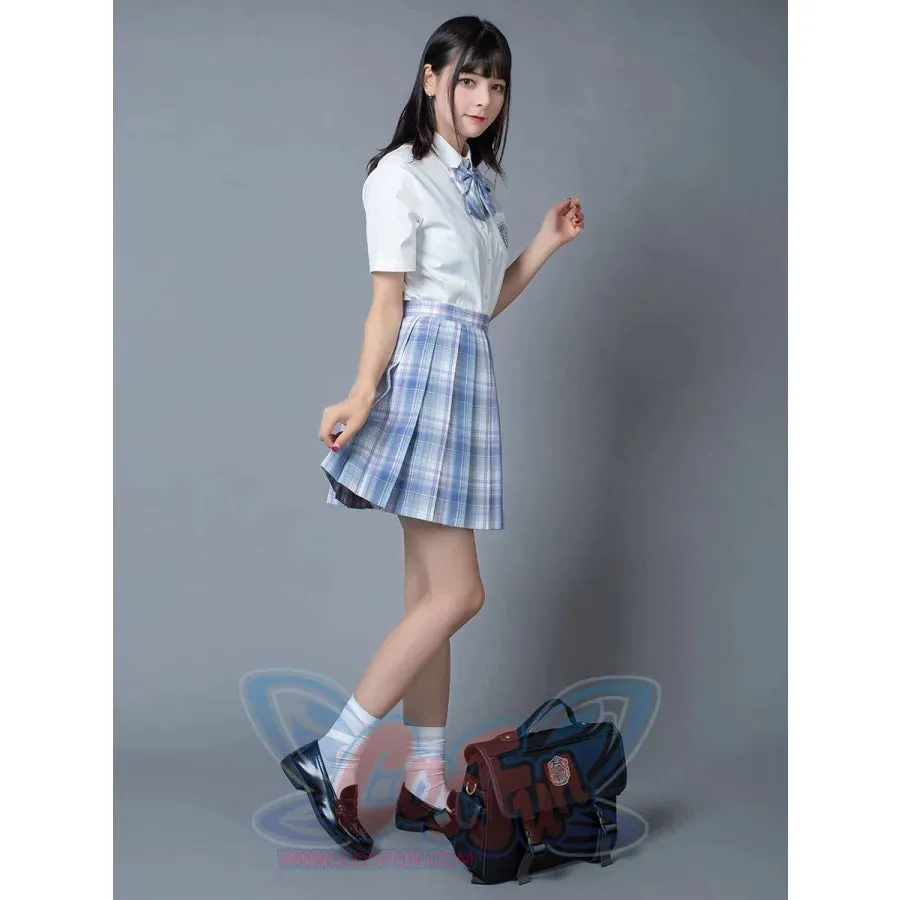 【Clearance】 Clear Sky JK School Uniform Blue Plaid Pleated Skirt mp006132