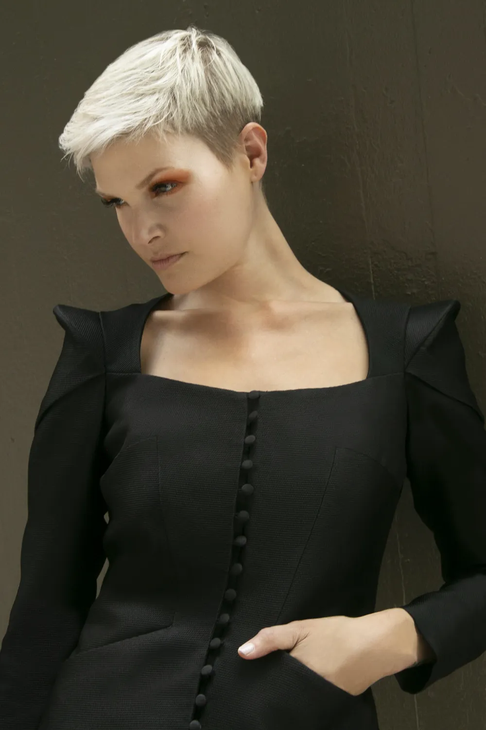 Colette Sweetheart Neckline Jacket | Black