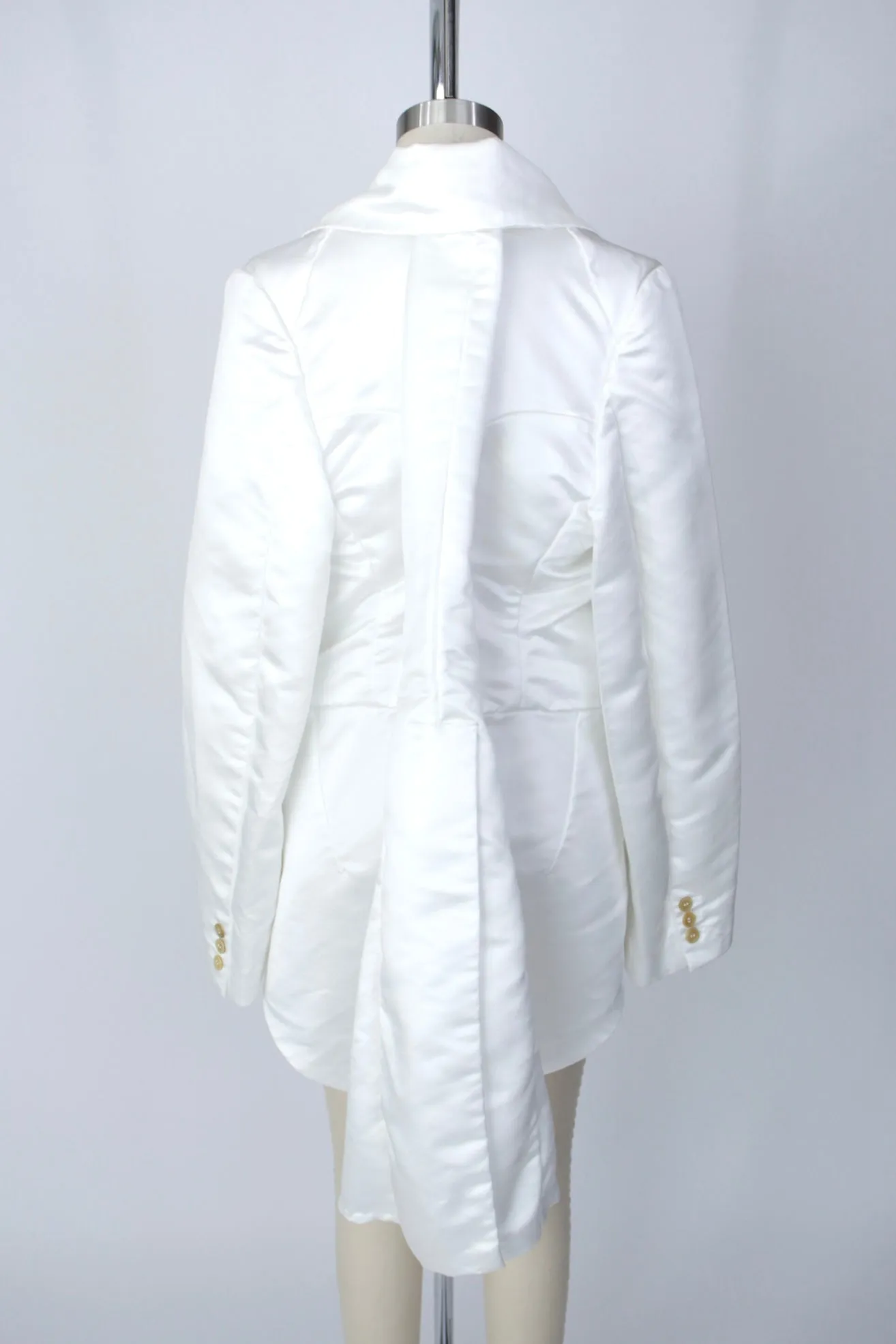 Comme Des Garçons Satin Tailcoat Blazer