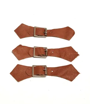 Corral Tan Leather Closure Set -  jacket closure; purse closure; leather crafts SOFT AND SUPPLE
