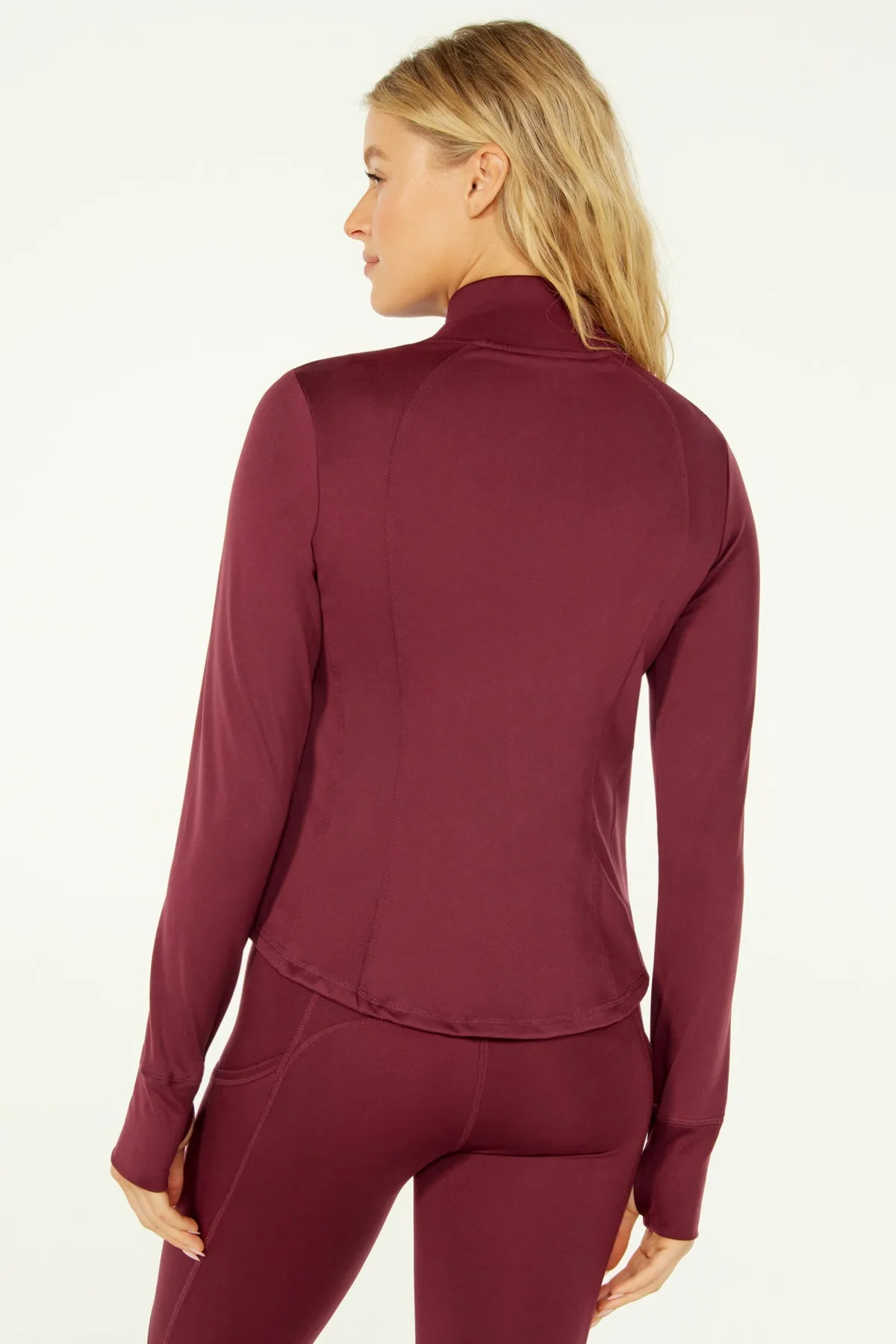 Cropped Active Jacket (Tawny Port)