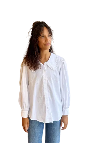 Daniella Button Down in White
