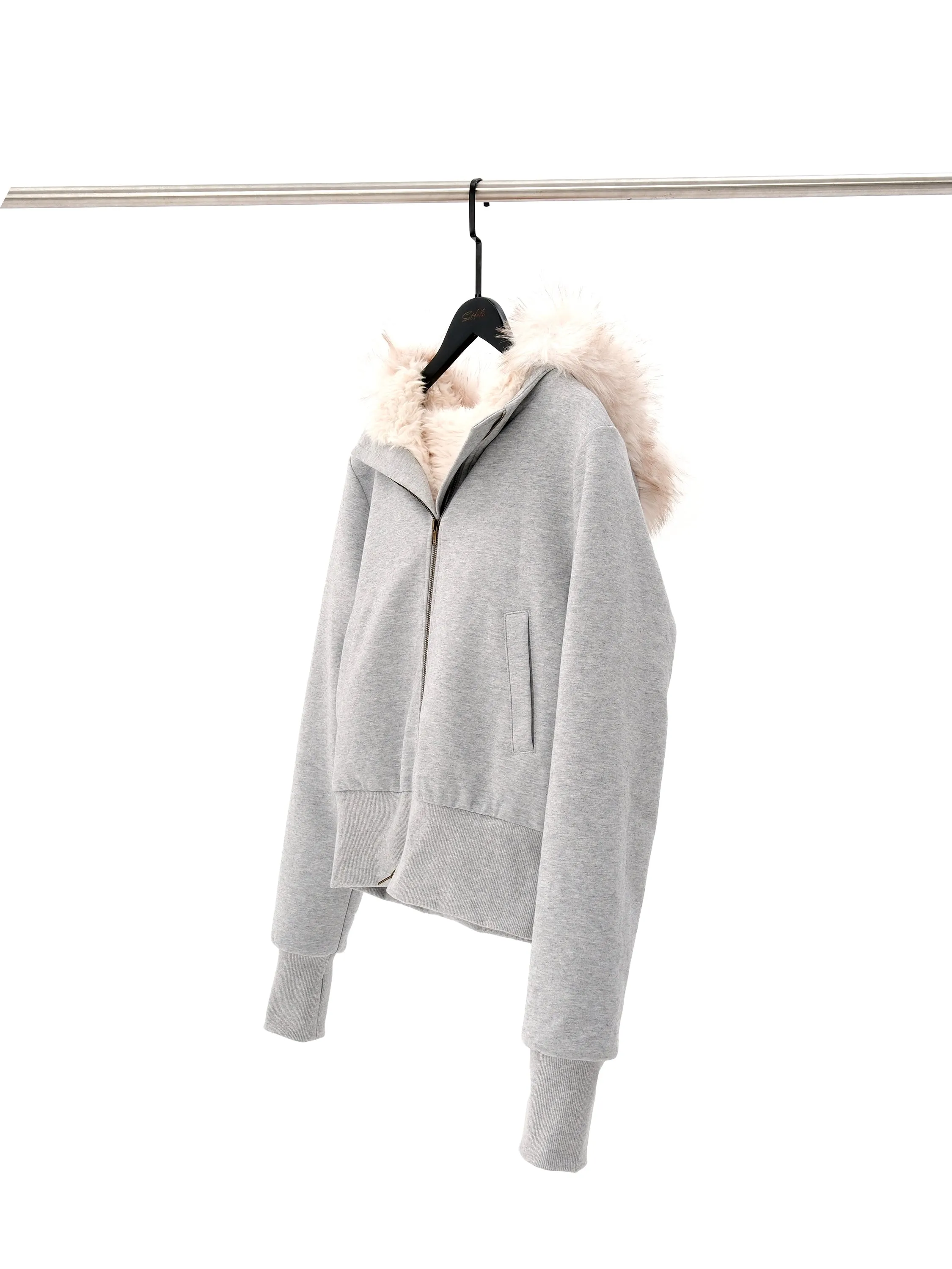 Detachable Fur Hooded Jacket
