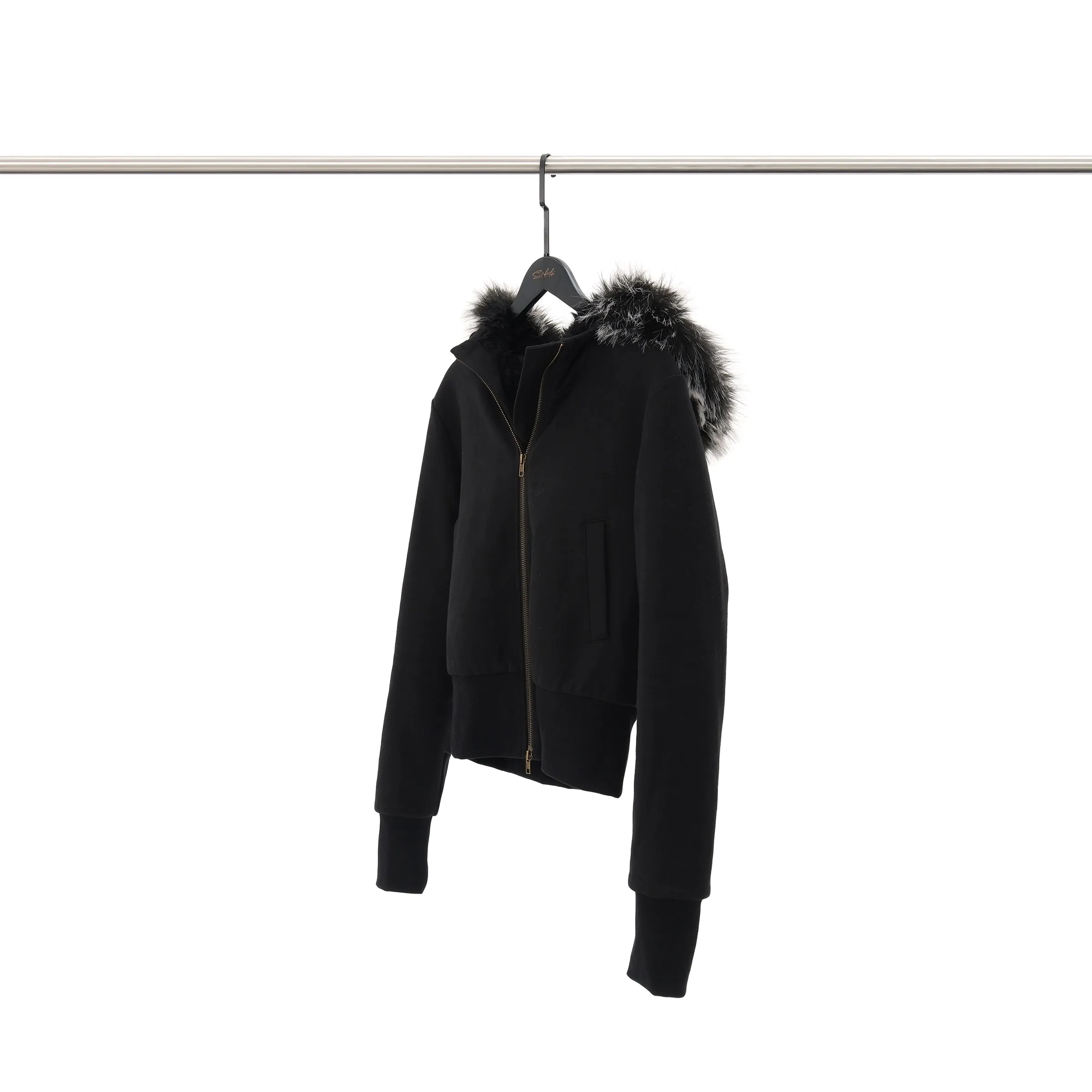 Detachable Fur Hooded Jacket