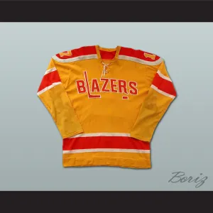 Don Herriman 17 WHA Philadelphia Blazers Yellow Hockey Jersey