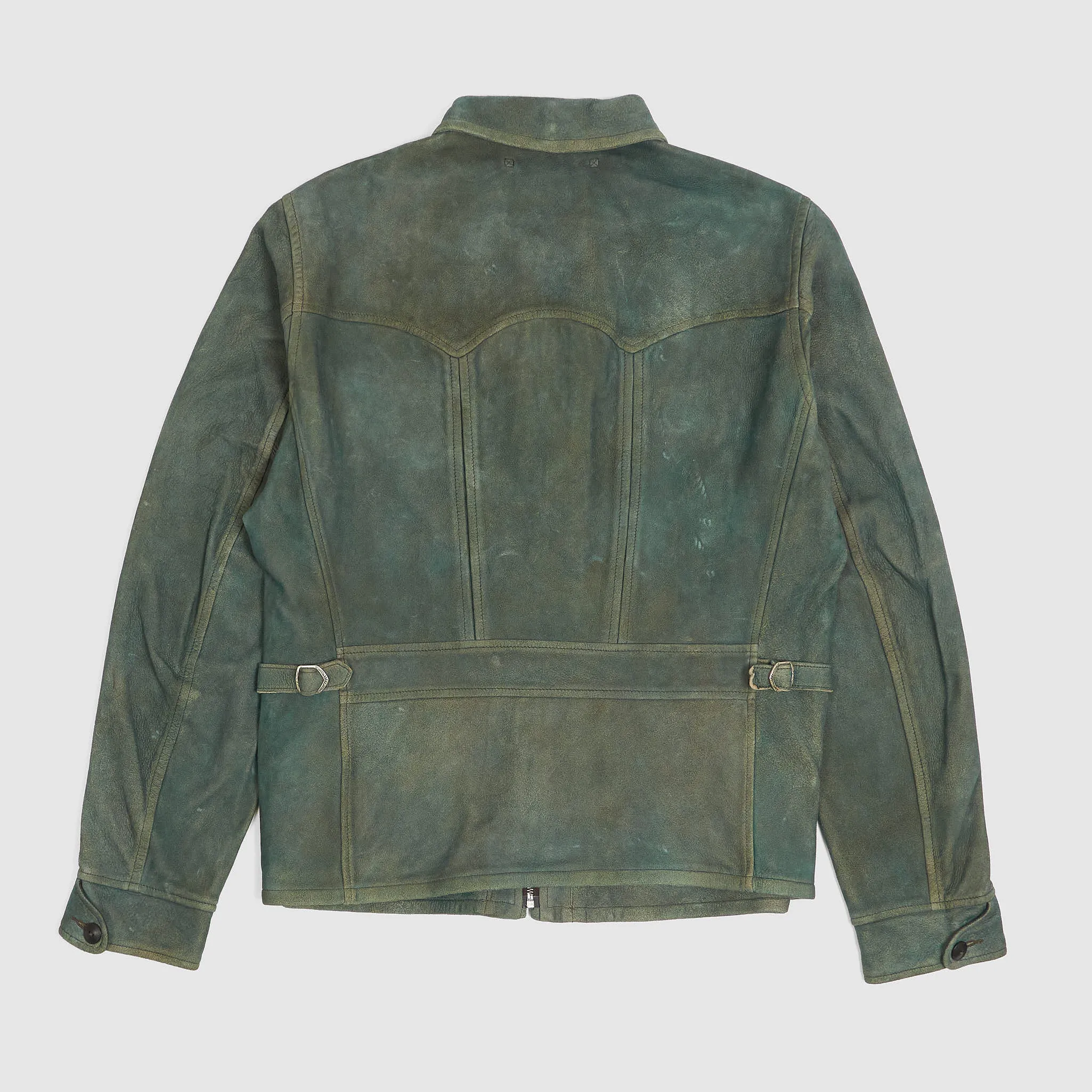 Double RL Indigo Dyed Unlined Soft Leatherjacket
