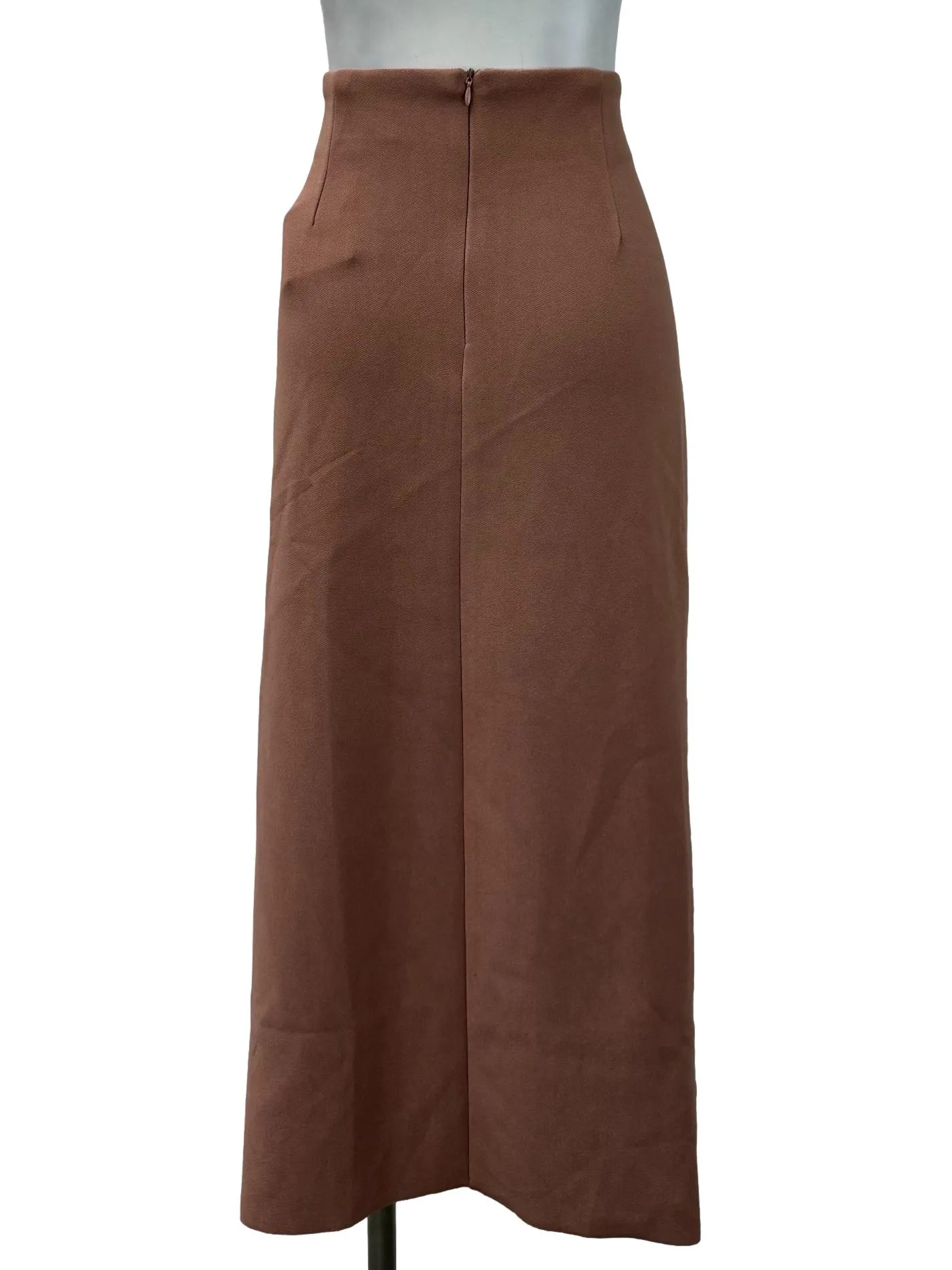 Dusty Pink Straight Slit Skirt