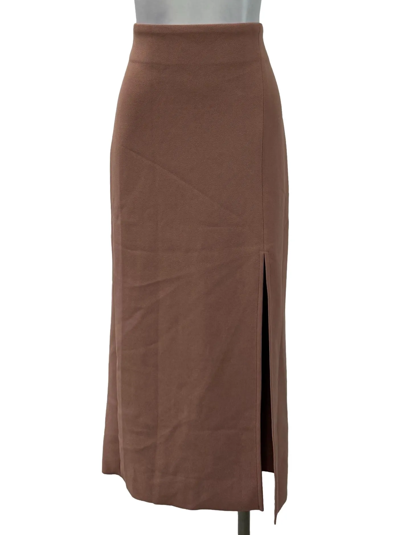 Dusty Pink Straight Slit Skirt