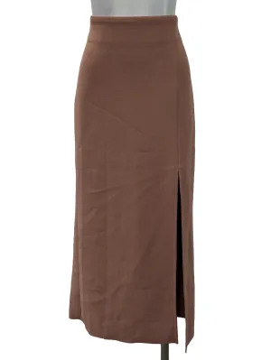 Dusty Pink Straight Slit Skirt