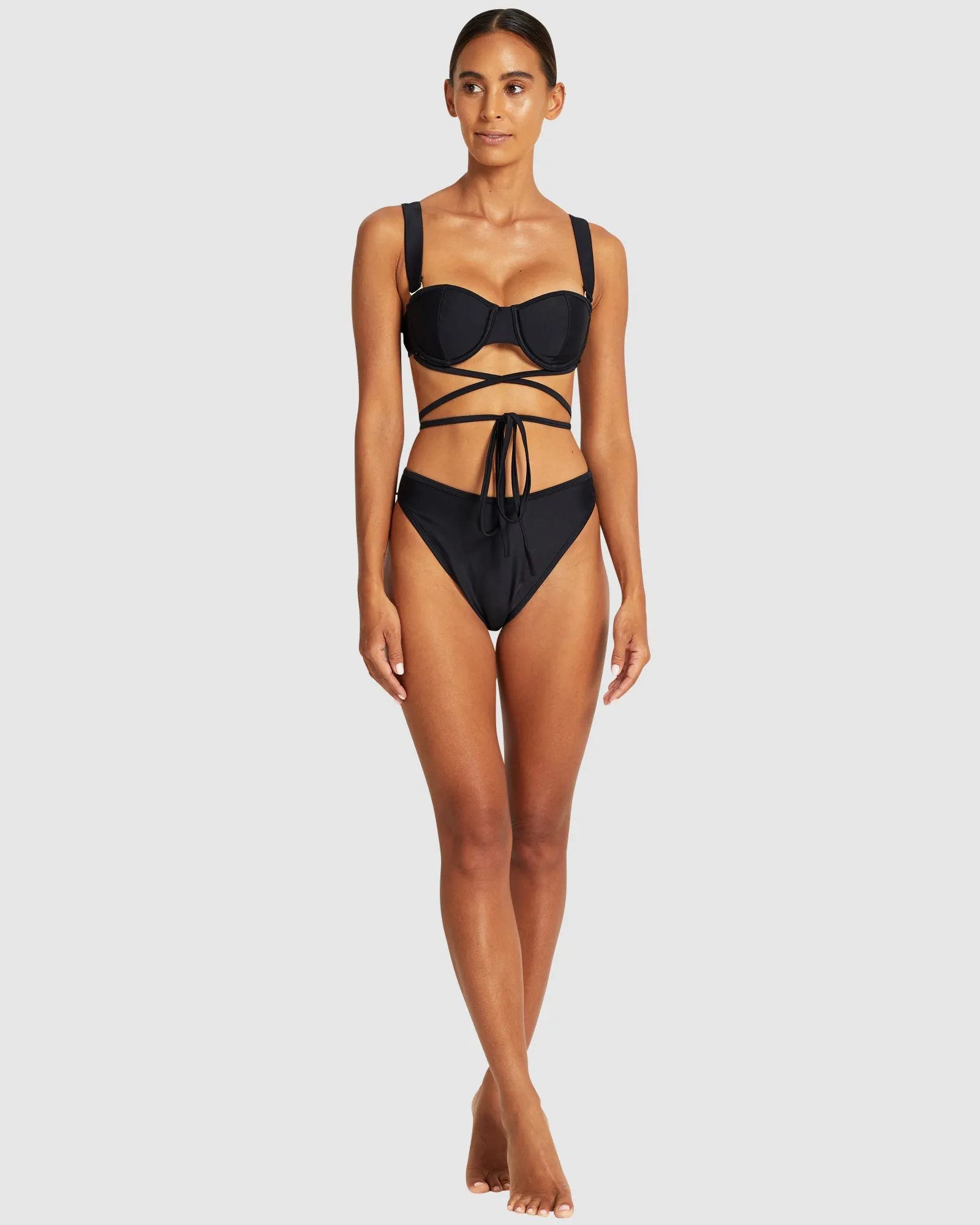 Easy Living - Black - Balconette Bikini Top