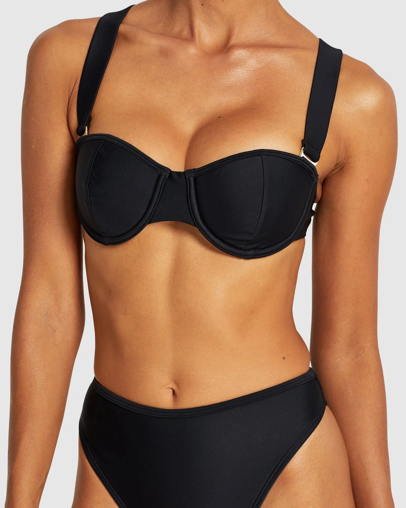 Easy Living - Black - Balconette Bikini Top