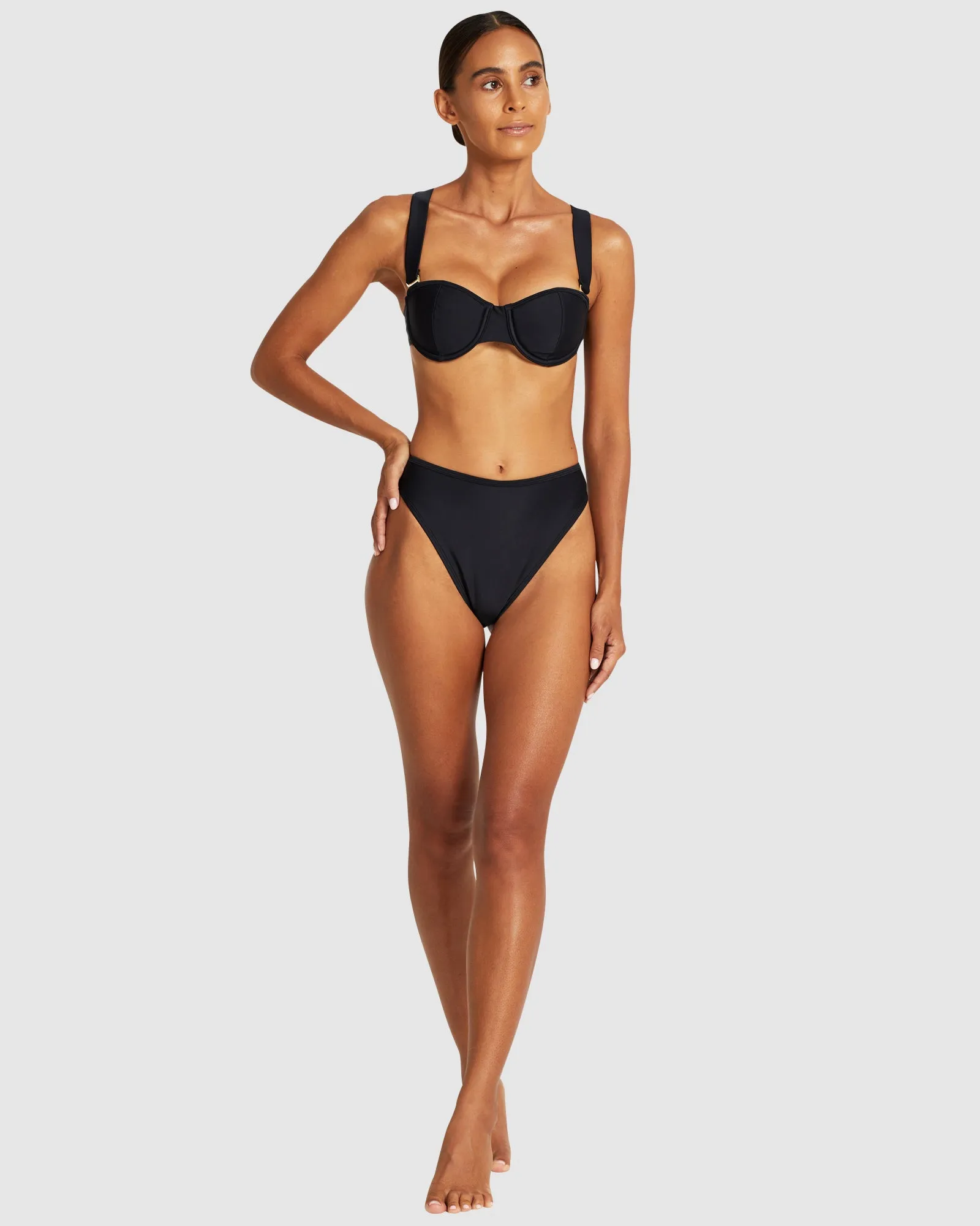 Easy Living - Black - Balconette Bikini Top