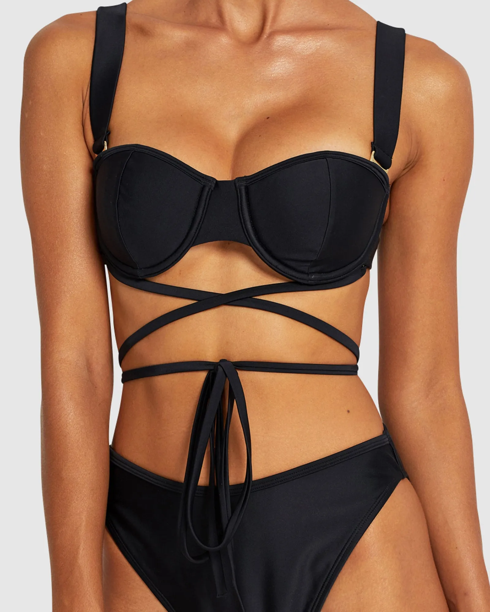 Easy Living - Black - Balconette Bikini Top