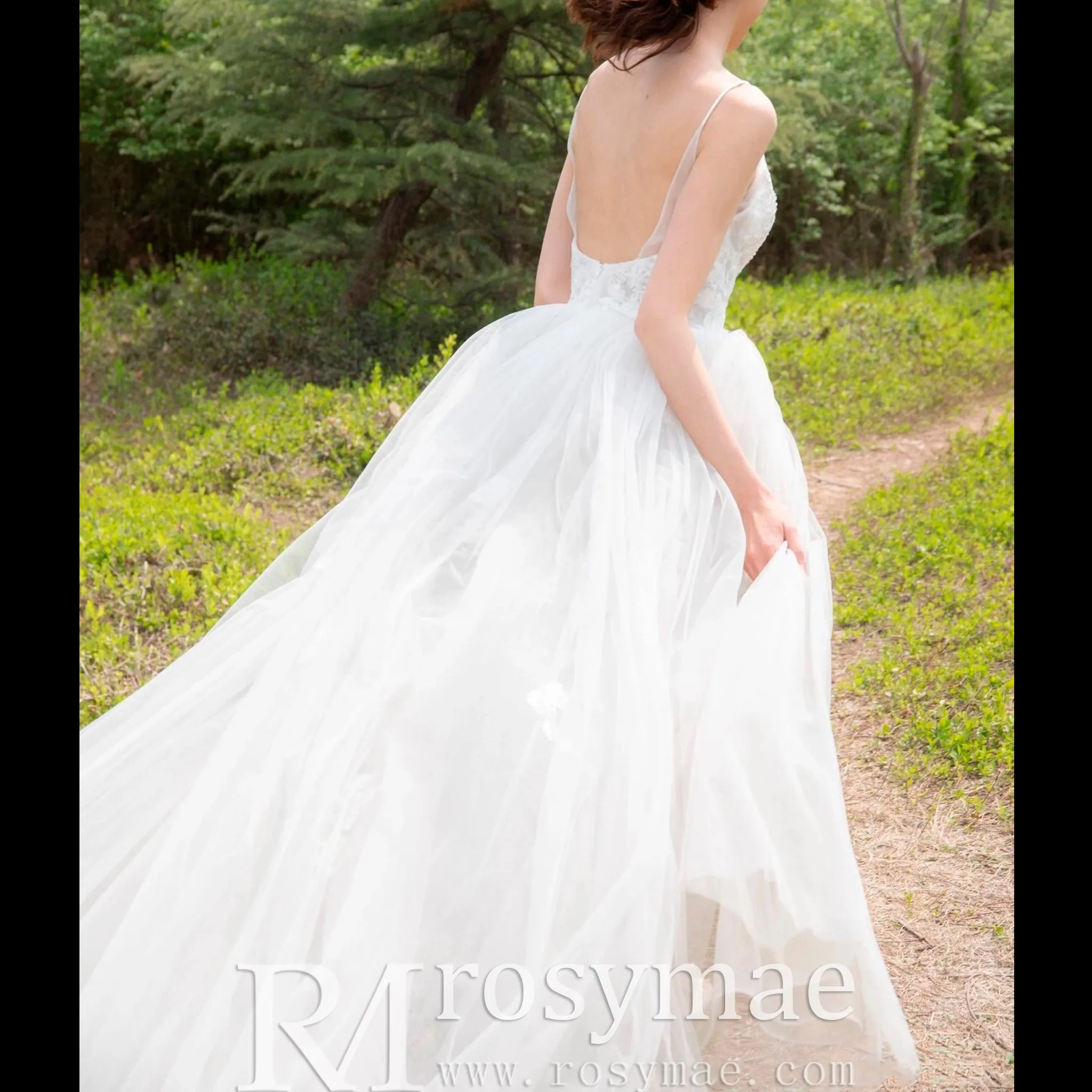 Elegant A-line Fitted Short Wedding Dresses with Overskirt