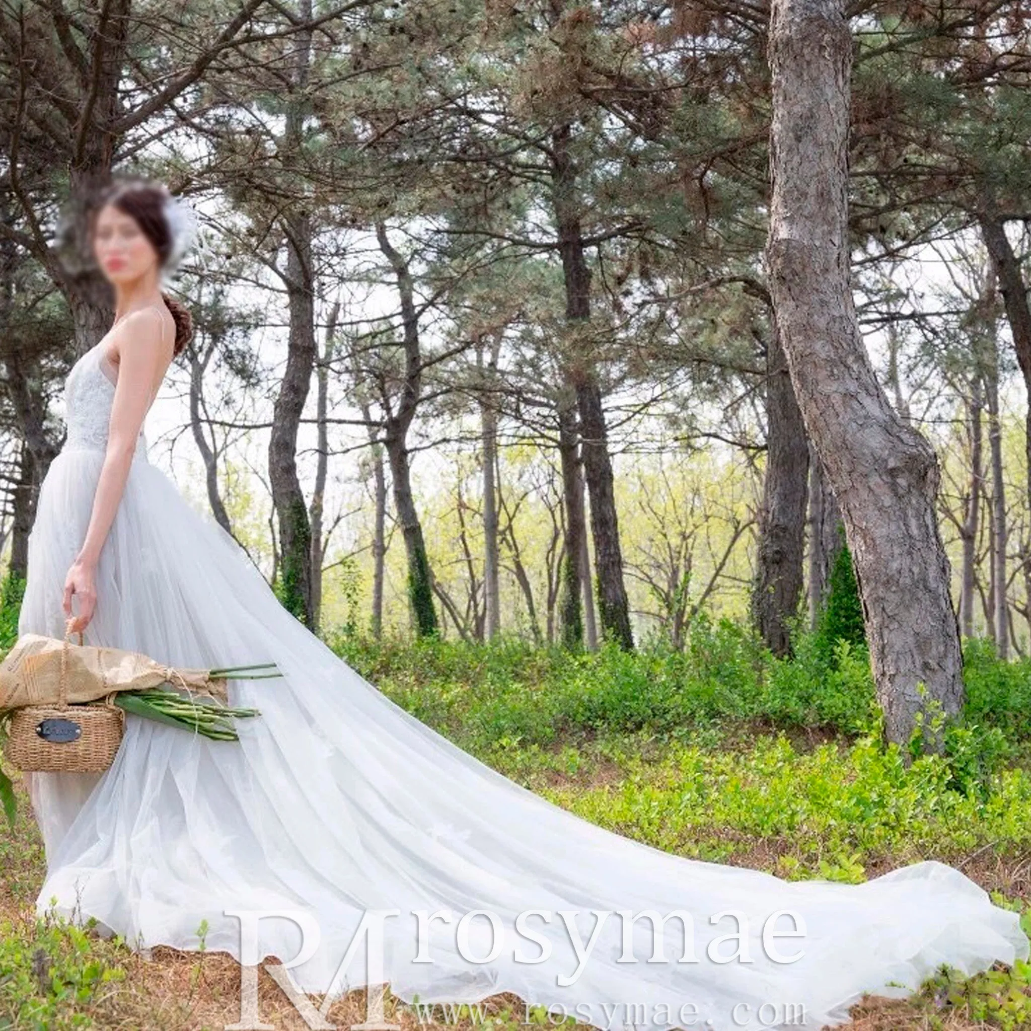 Elegant A-line Fitted Short Wedding Dresses with Overskirt