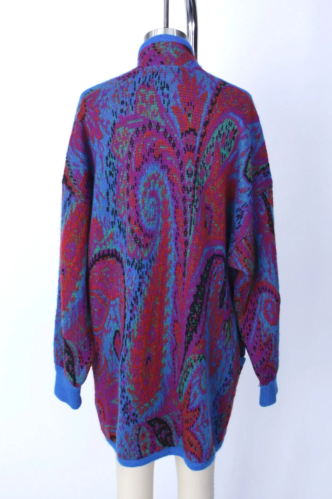 Escada Wool & Mohair Paisley Cardigan*