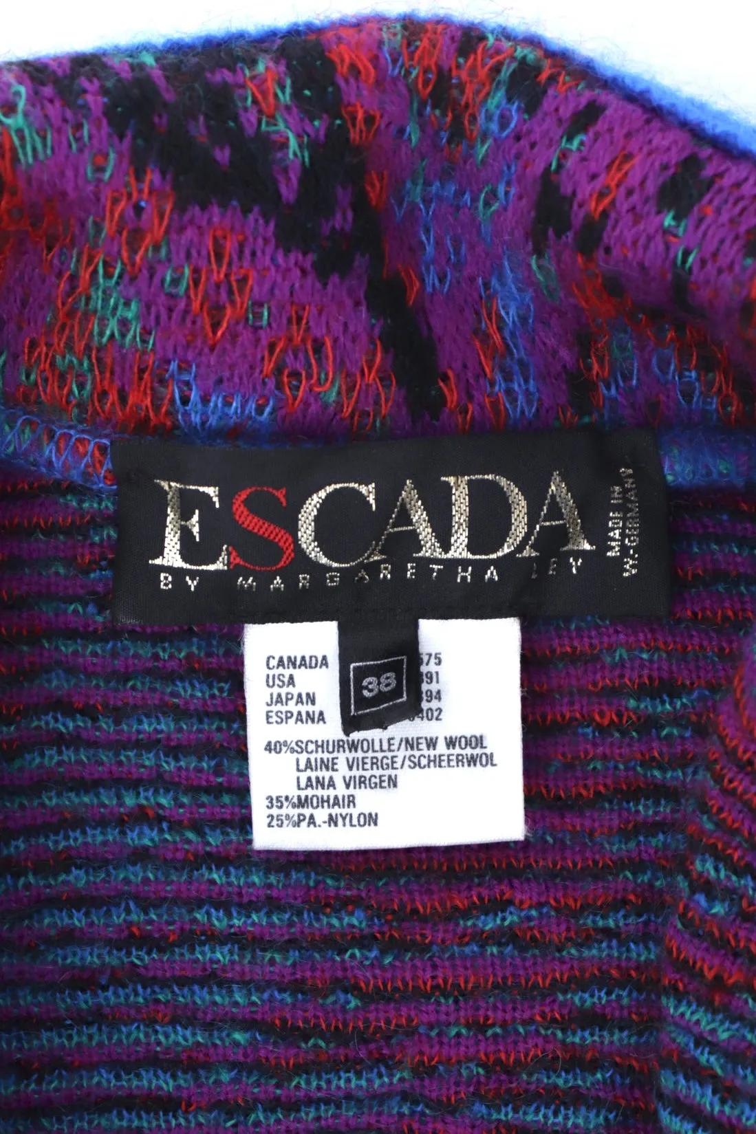 Escada Wool & Mohair Paisley Cardigan*