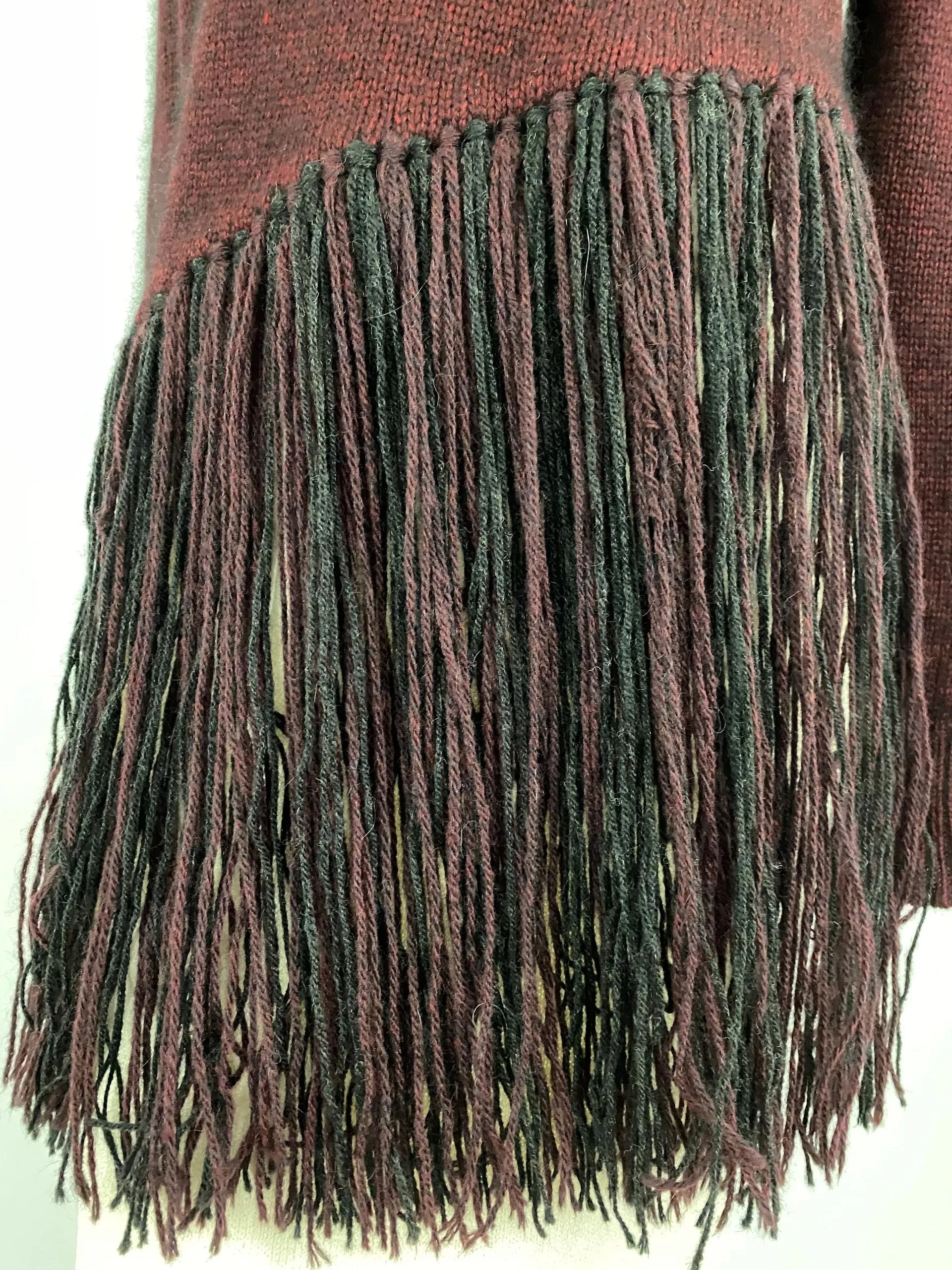 Fala Cashmere Blend Fringe Sweater Size Xs