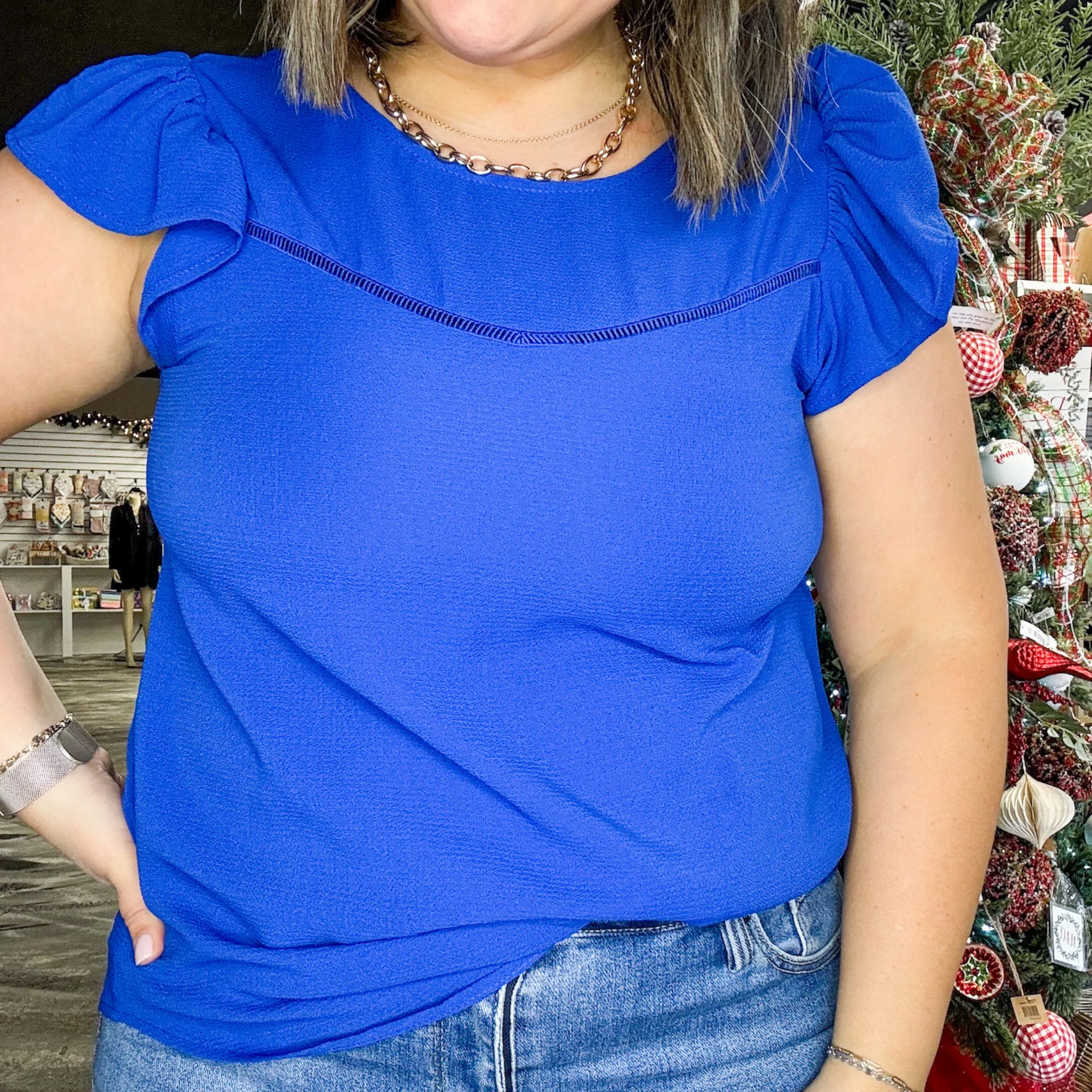 Feels Like Love Royal Blue Top