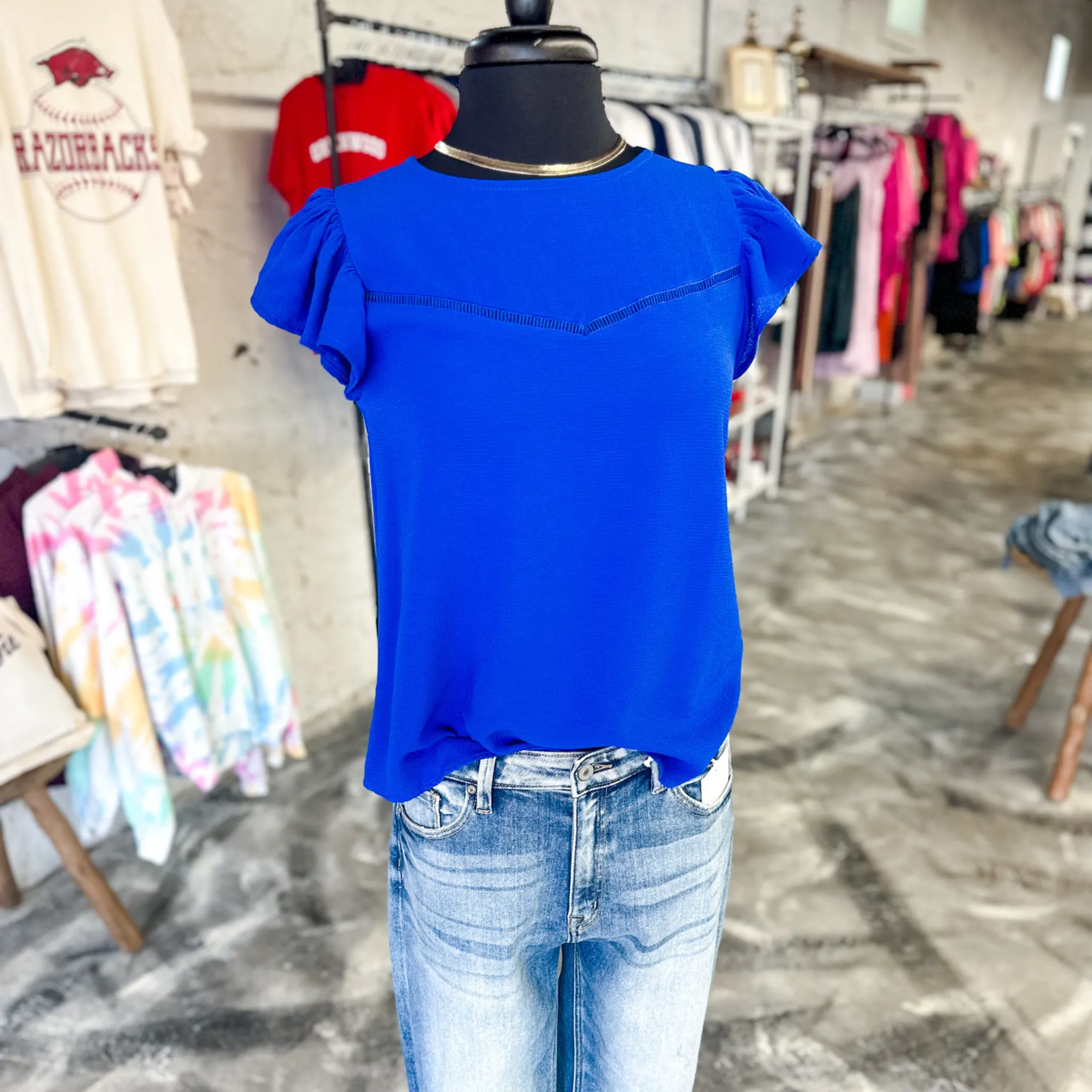 Feels Like Love Royal Blue Top