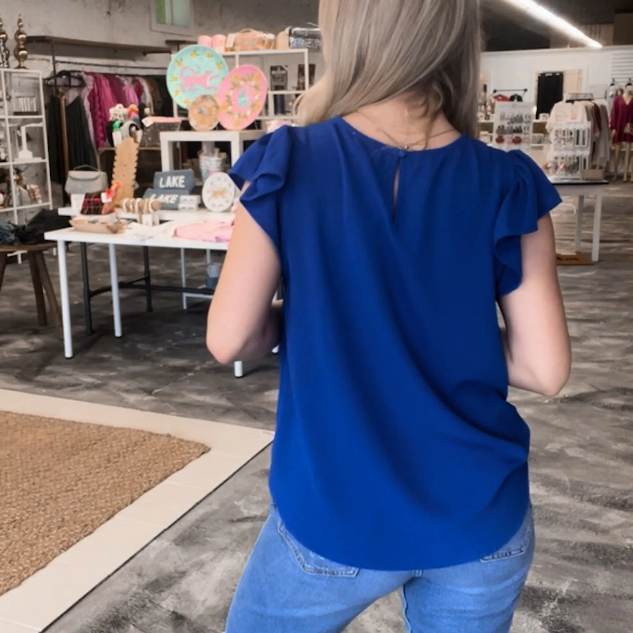 Feels Like Love Royal Blue Top