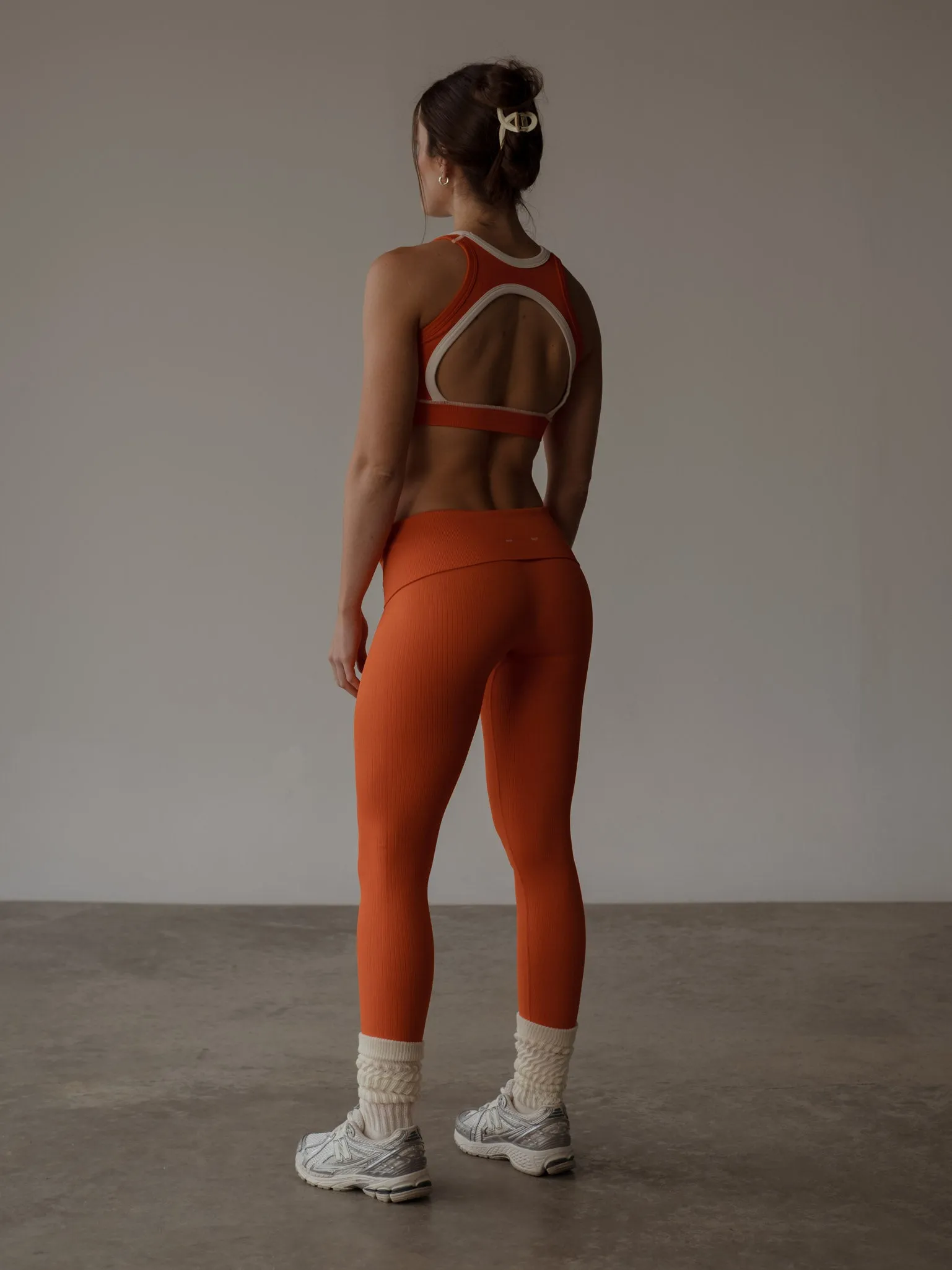 FLEX SEAMLESS LEGGINGS - BRIGHT ORANGE