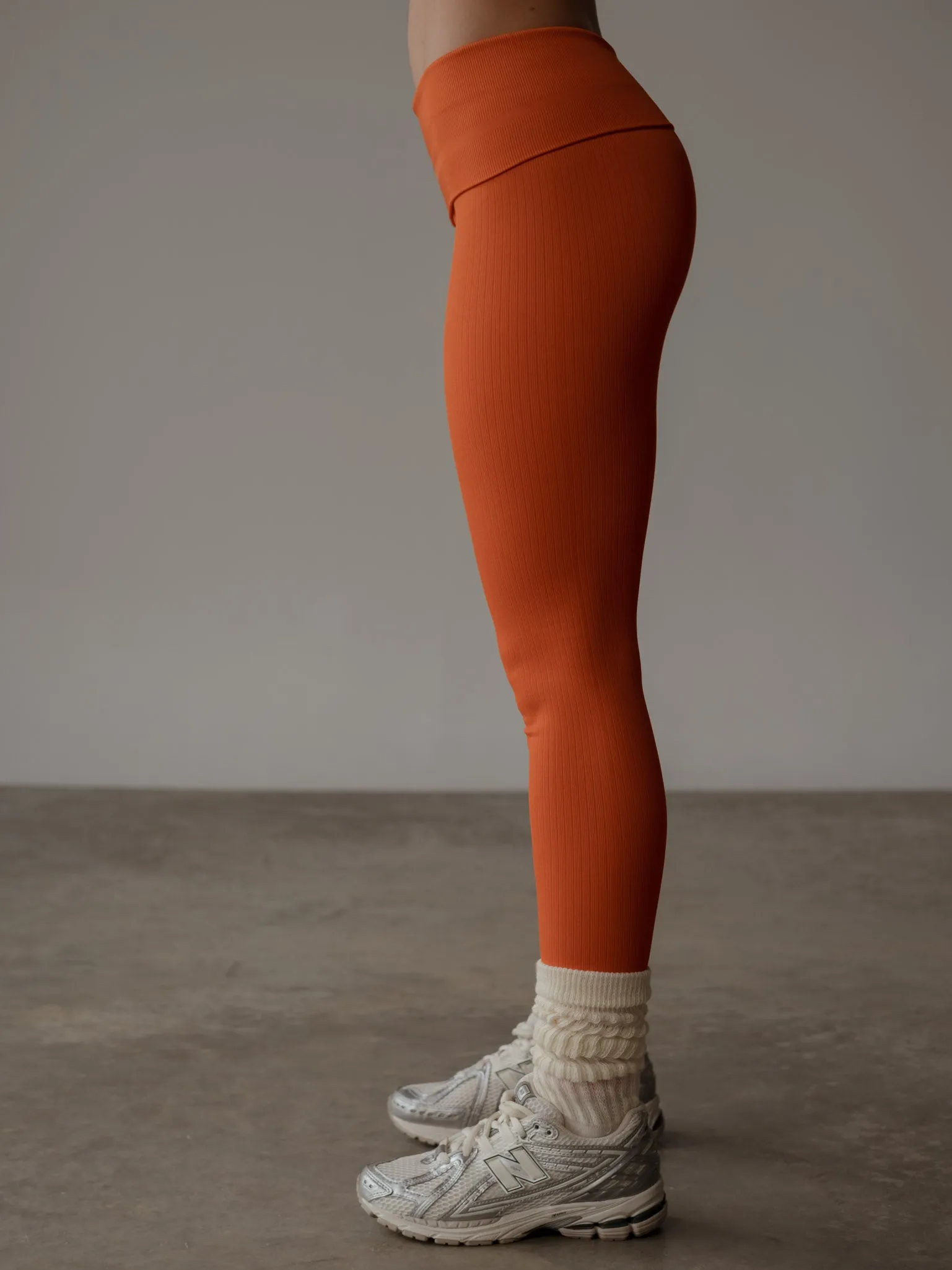 FLEX SEAMLESS LEGGINGS - BRIGHT ORANGE